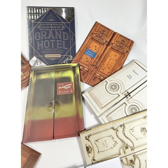 The Grand Hotel Escape Room Game Hidden Secrets Nine Mysteries Family Friends - Picture 9 of 12